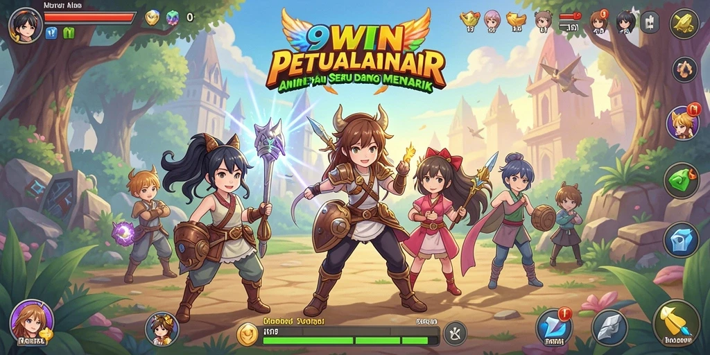Tampilan gameplay memukau dari game Anime 9WIN.