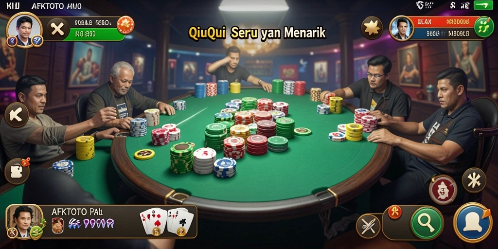 Tampilan menarik dari gameplay AFKTOTO yang penuh strategi QiuQiu.