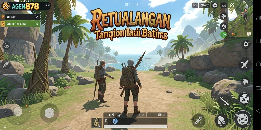 Screenshot gameplay AGEN878 menunjukkan petualangan seru di dunia terbuka.
