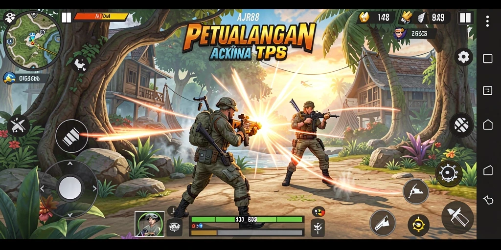 Gameplay seru AJR88 dalam aksi TPS yang mendebarkan.