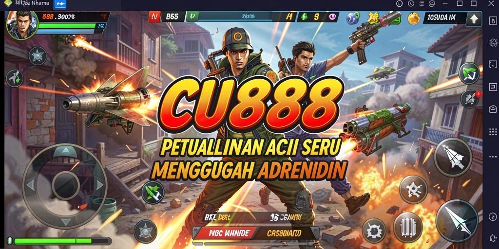 Tangkapan layar CU888 menampilkan aksi seru dalam pertempuran.