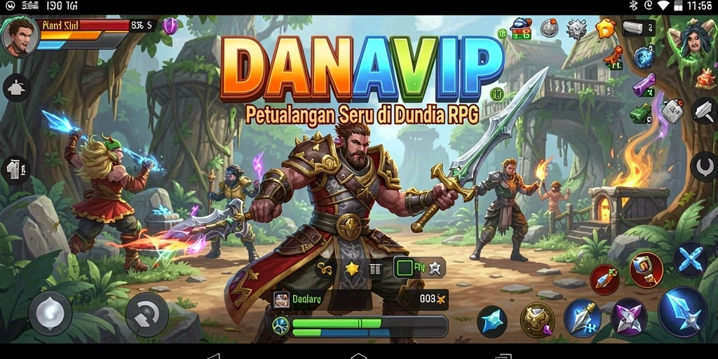 Tangkapan layar menggambarkan pertarungan seru dalam <strong>DANAVIP</strong>.
