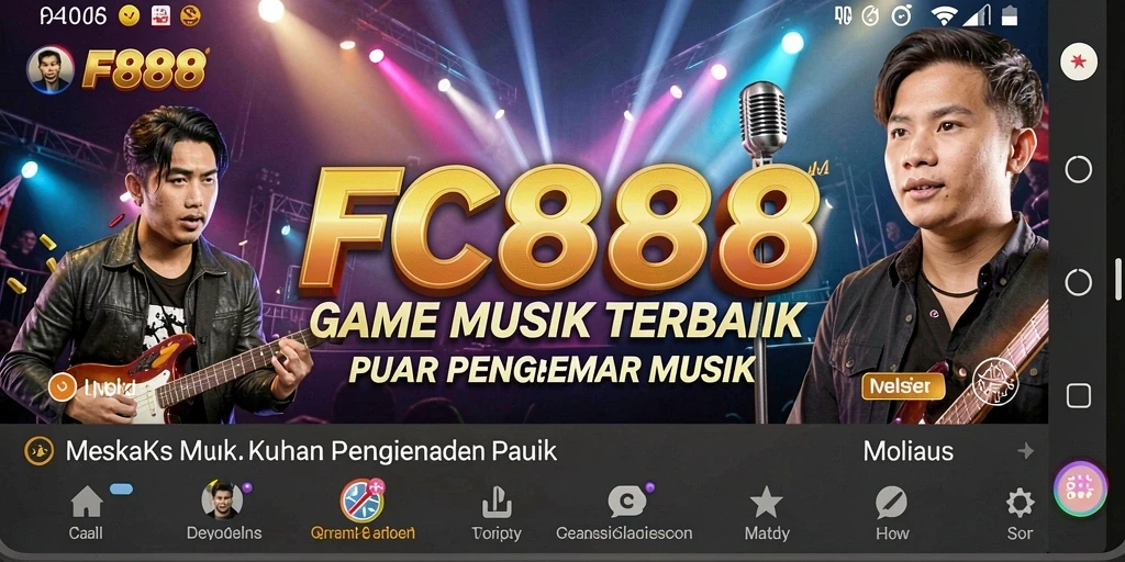 Screenshot utama FC888 menampilkan gameplay yang menarik di tengah alunan musik.