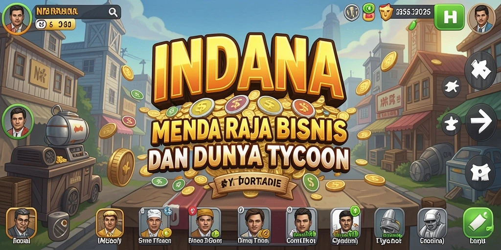 Screenshot gameplay INDAAA menampilkan pengalaman seru dalam dunia Tycoon.