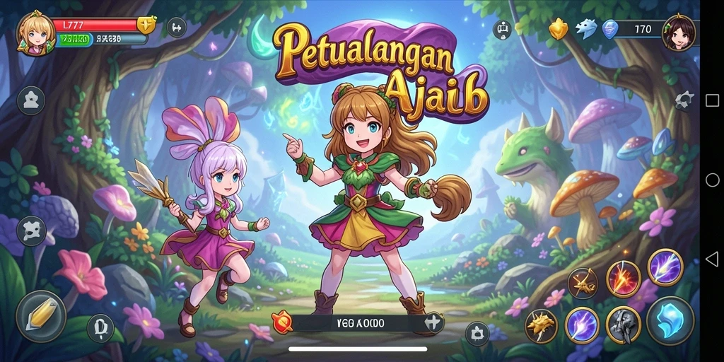 Screenshot utama L777 menampilkan aksi seru dalam dunia Anime.