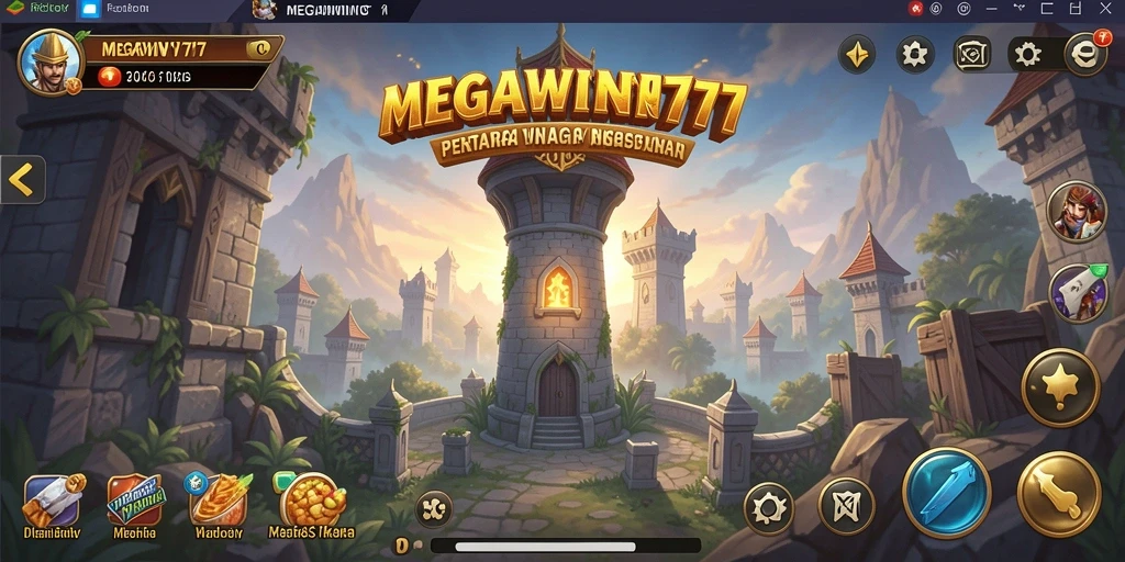 Tampilan gameplay MEGAWIN777 yang menegangkan dari Tower Defense.