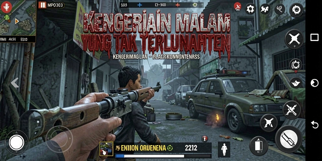 Screenshot MPO303 menampilkan suasana mencekam saat menjelajahi lokasi angker.