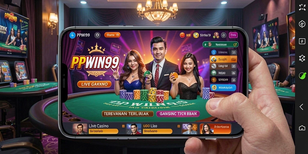 Tampilan gameplay Live Casino yang mendebarkan di PPWIN99.