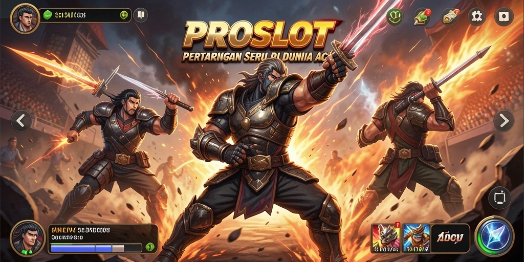 Gameplay seru PROSLOT dengan pertarungan mendebarkan.