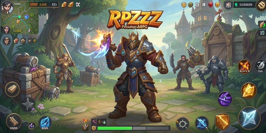 Gameplay menakjubkan dalam RPZZZ dengan berbagai pertarungan seru.
