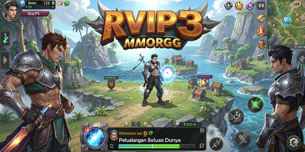 Tangkapan layar gameplay RVIP3 yang menarik dengan aksi meraih kemenangan.
