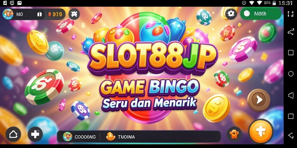 Screenshot utama menampilkan gameplay seru Bingo di SLOT88JP.