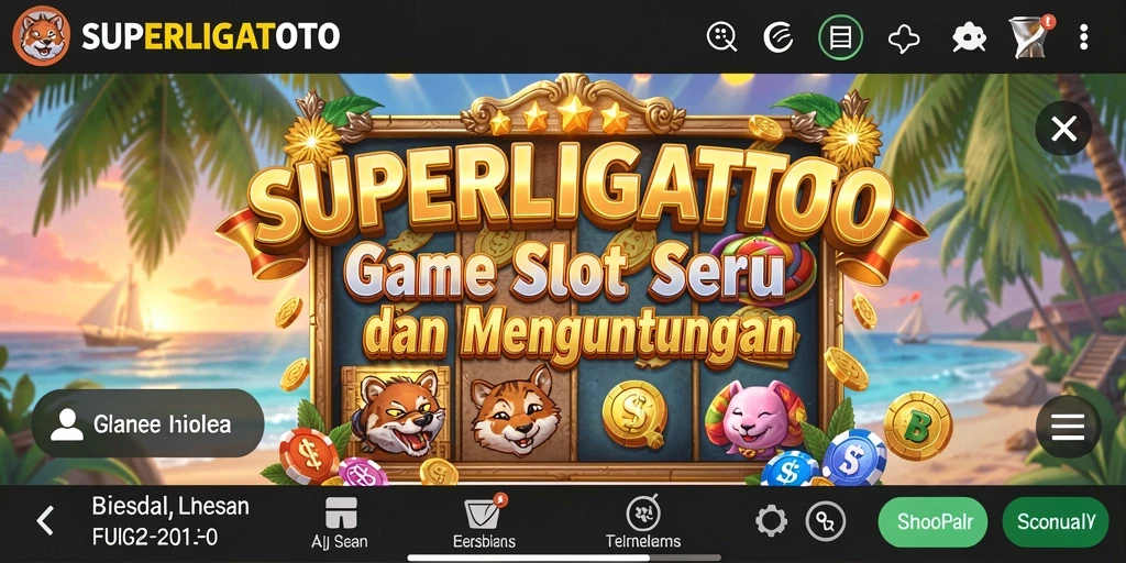 Tampilan gameplay menarik dari SUPERLIGATOTO dengan animasi memukau.