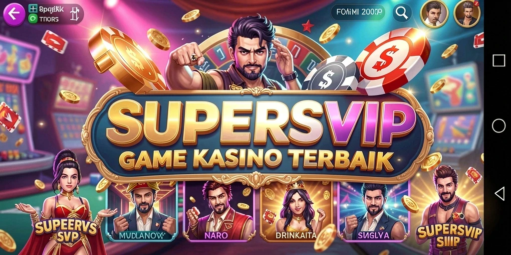 Tampilan menarik dari gameplay Kasino di SUPERSVIP.