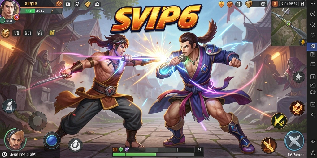 Gameplay SVIP6 dengan pertarungan yang seru dan grafis menawan.